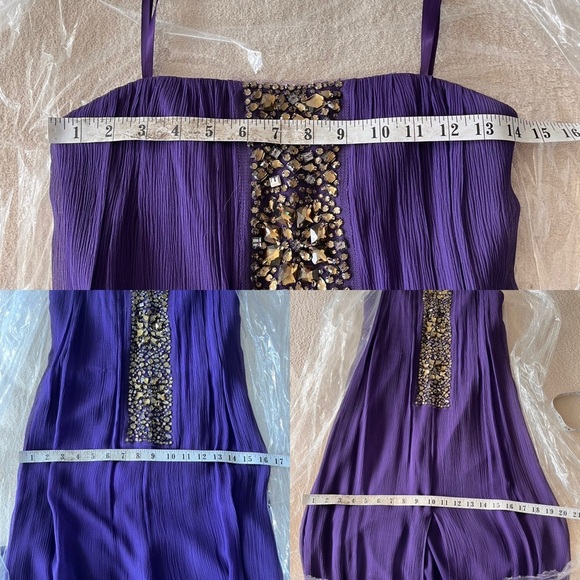 NWT BCBG MaxAzria Exene Silk Blend Strapless Dress 0 - Picture 14 of 16